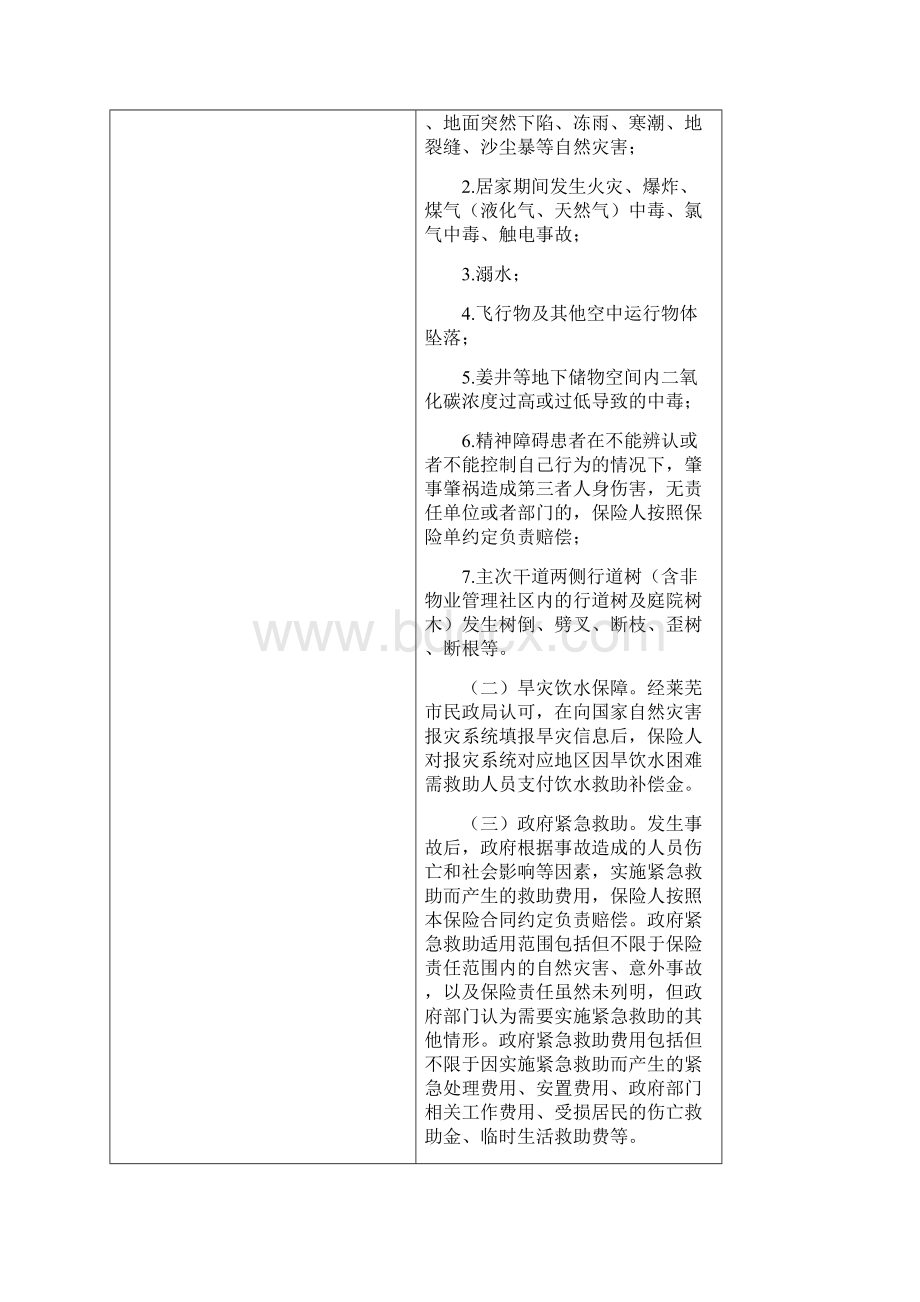 莱芜市政府救助保险项目保险方案.docx_第2页