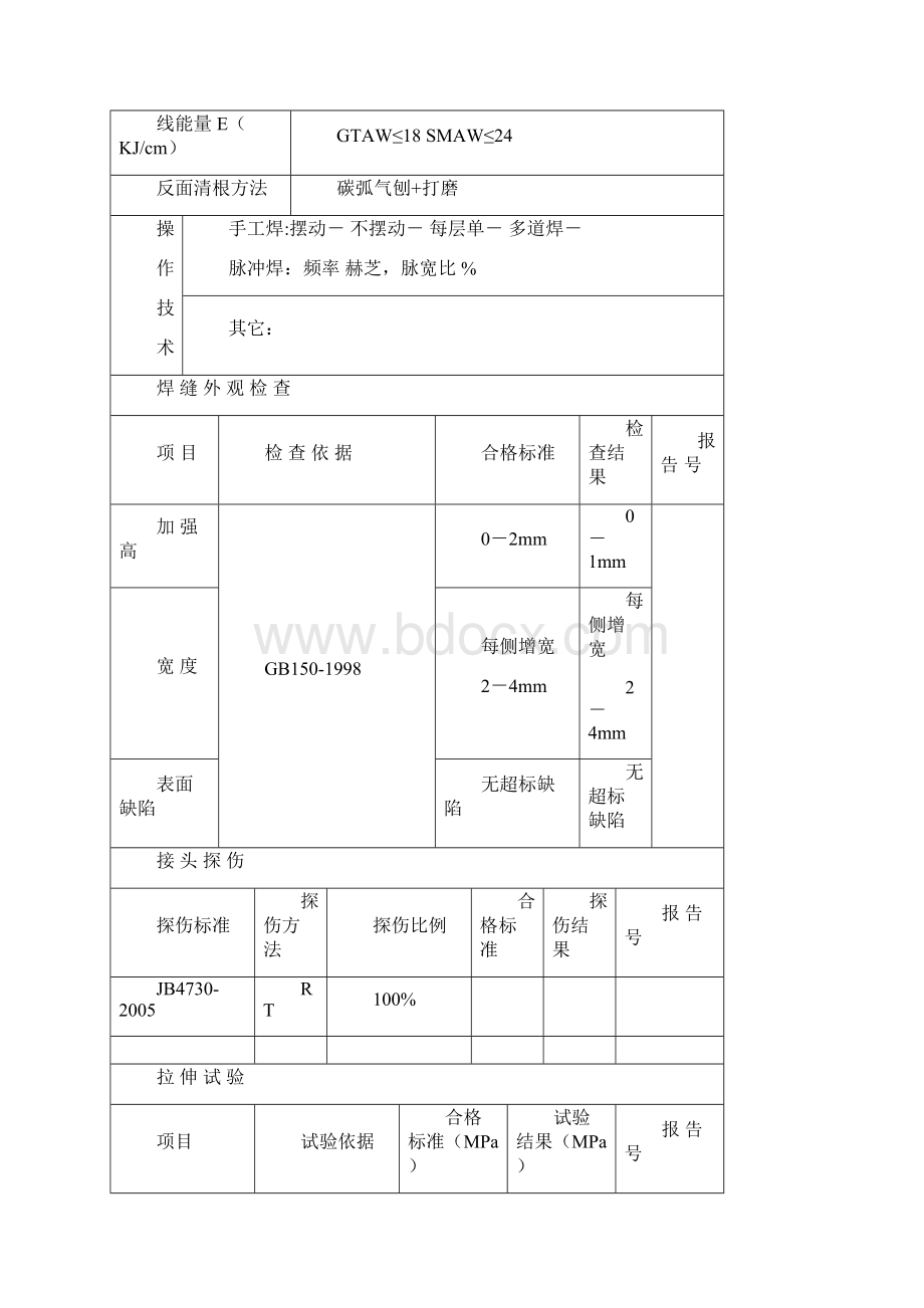 焊接工艺处理评定报告样板异种钢.docx_第3页