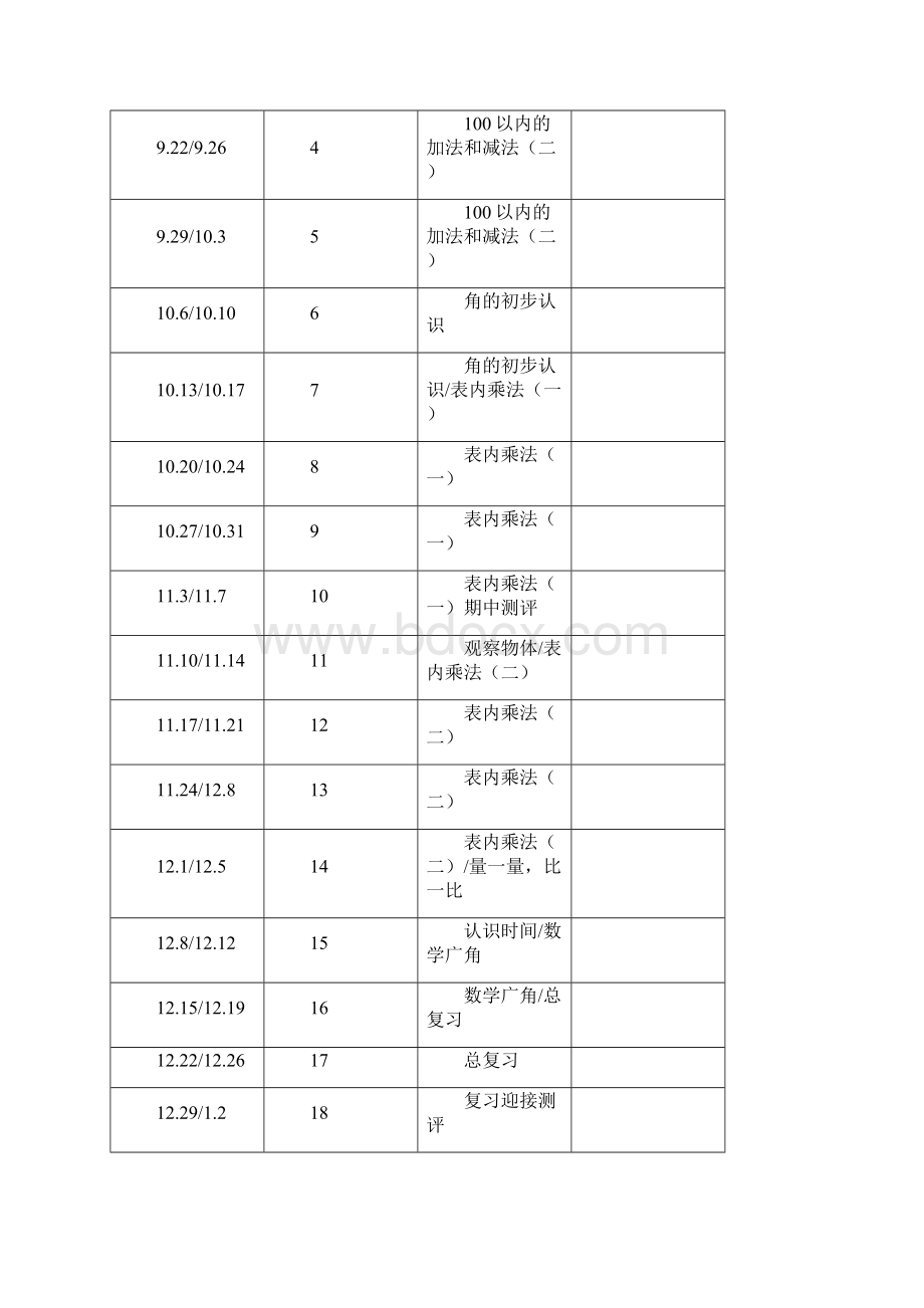 新人教版二年级数学上册全册教案+反思.docx_第3页