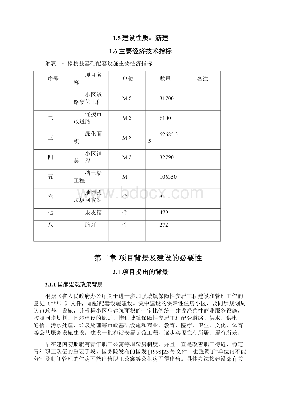 公共租赁住房配套基础设施建设项目可行性研究报告代项目建议书.docx_第3页