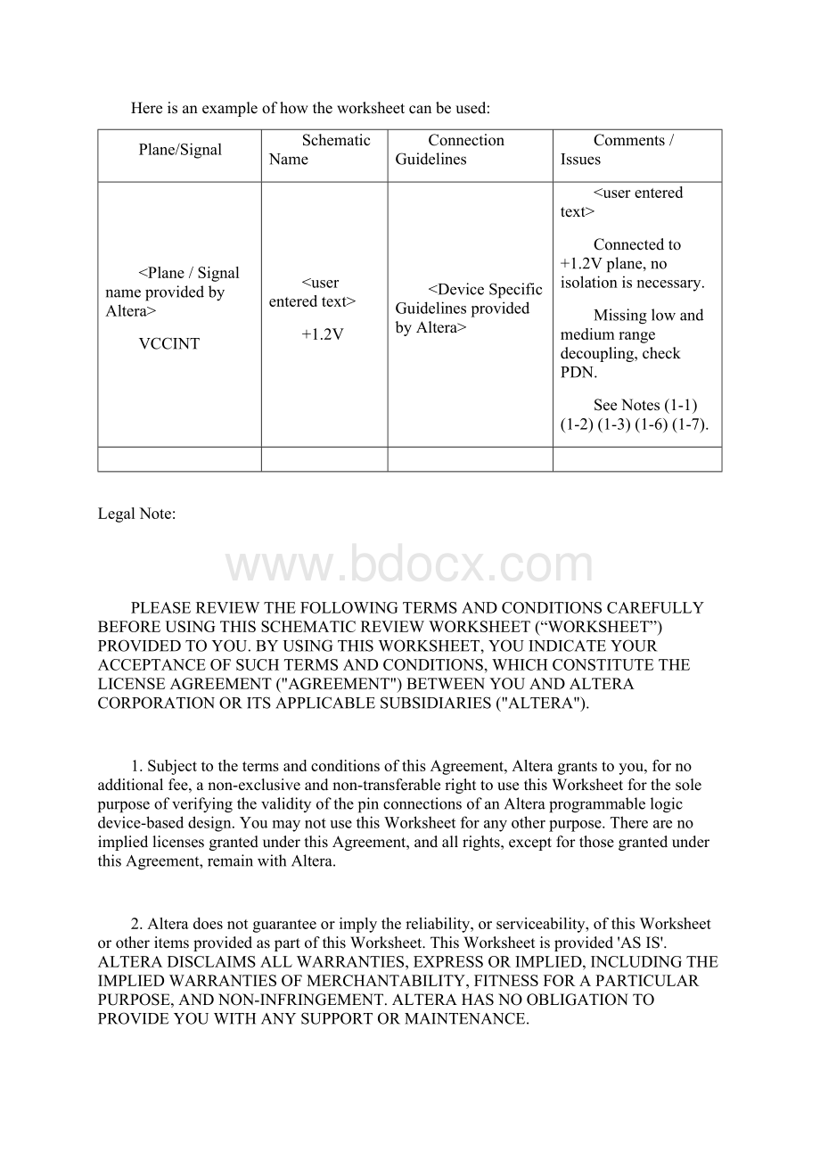 CycloneIVSchematicReviewWorksheet.docx_第3页