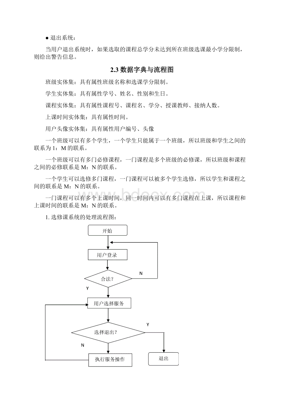 计算机科学与技术 选修课管理系统设计报告.docx_第3页