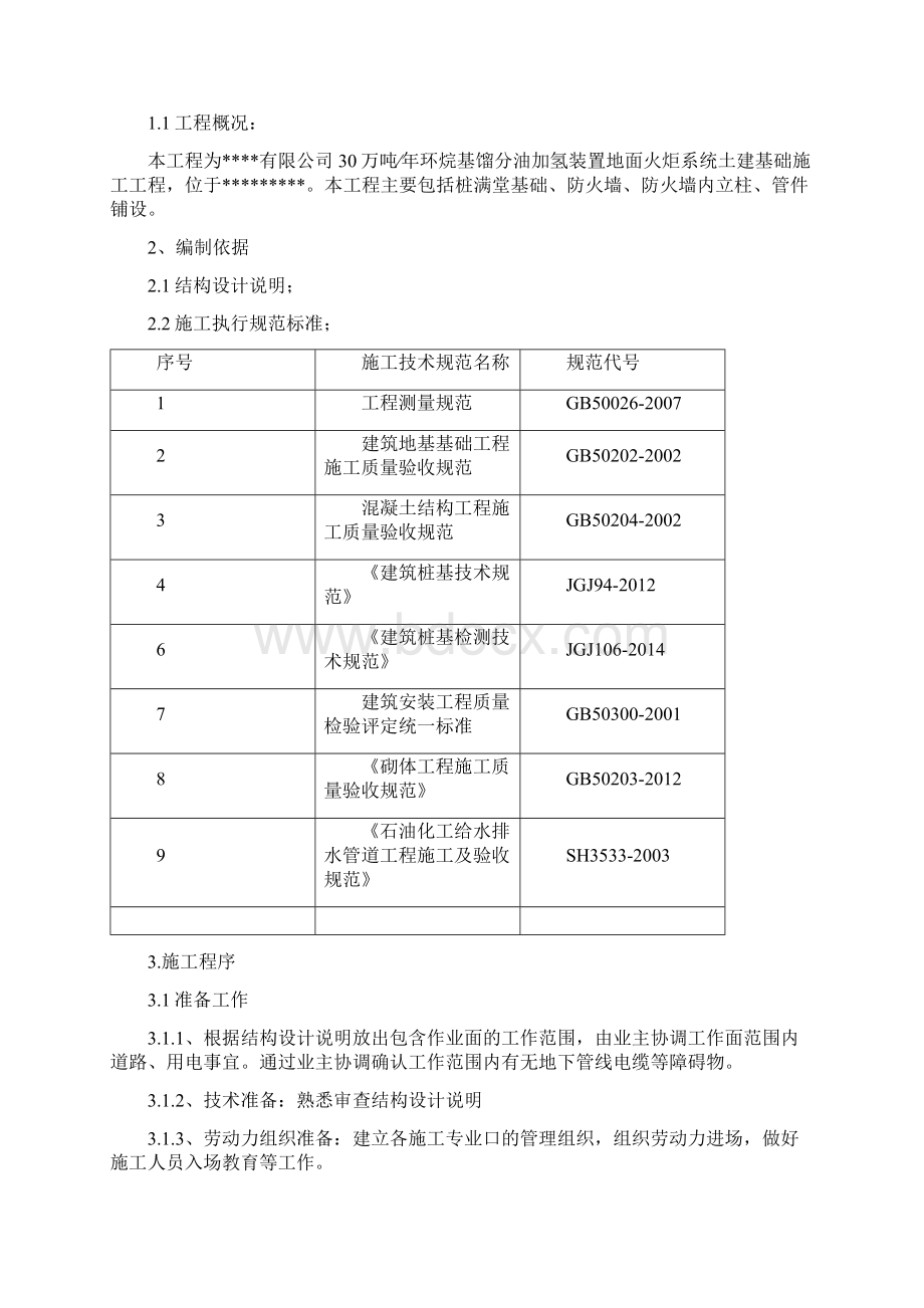 地面火炬系统基础施工方案.docx_第2页