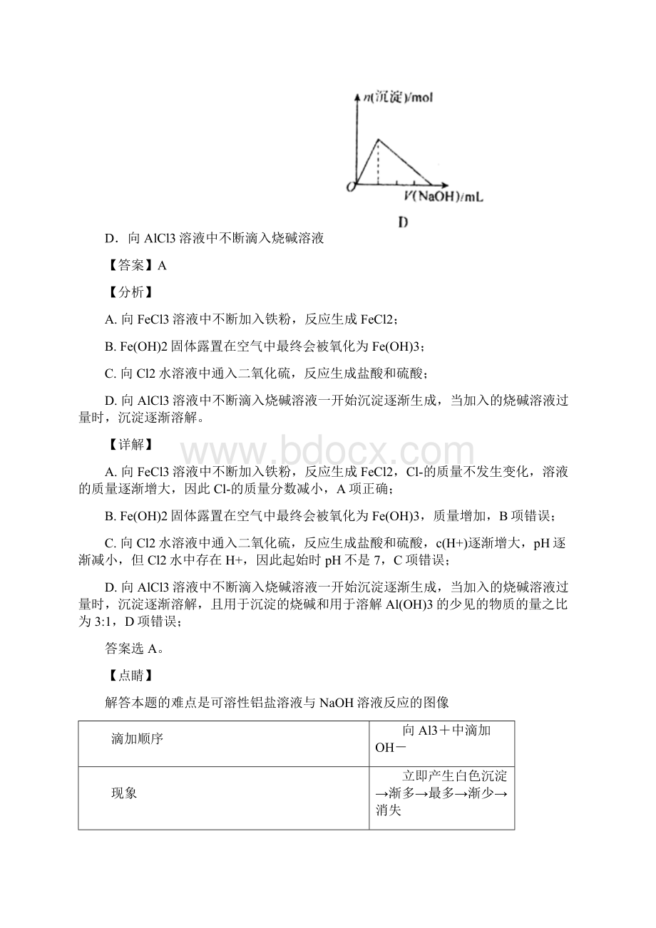 安徽省滁州市定远县重点中学化学硫及其化合物单元测试含答案解析Word格式文档下载.docx_第2页