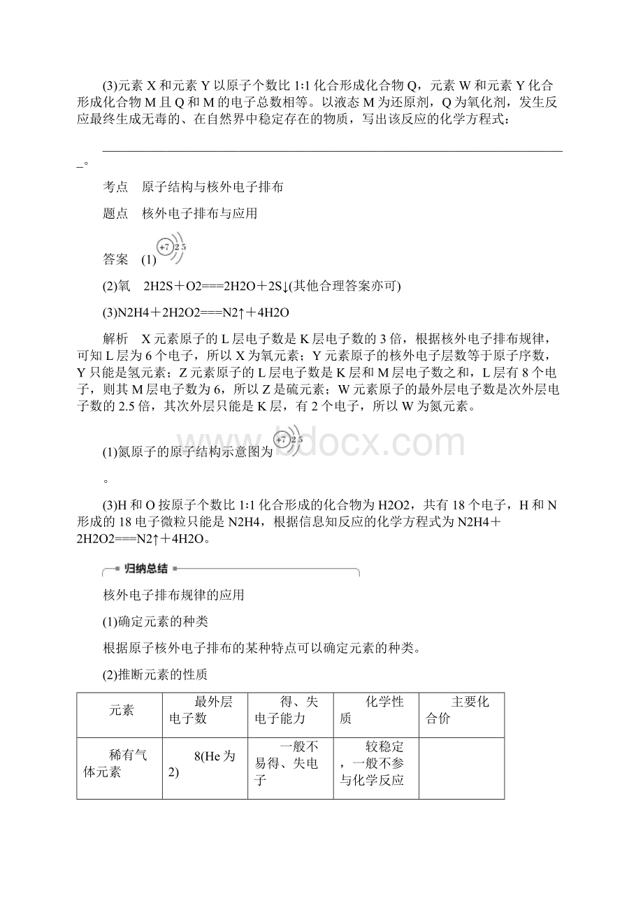 版高中化学第1章原子结构与元素周期律微型专题重点突破一学案鲁科版必修.docx_第2页