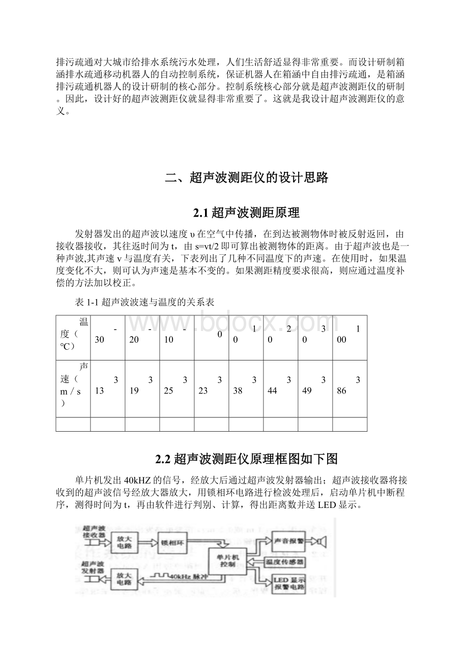 超声波测距仪课程设计文档格式.docx_第3页