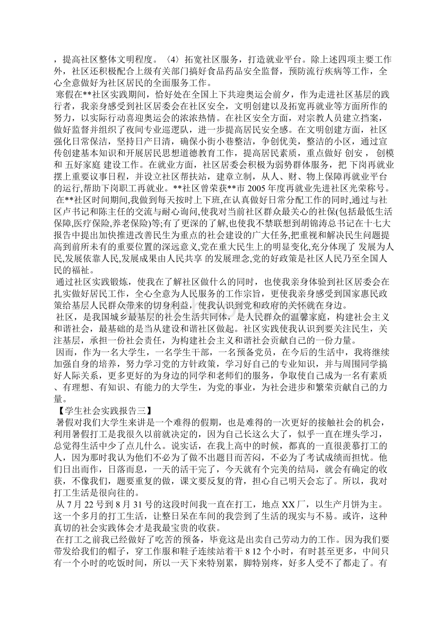 学生社会实践报告模板汇总欣赏.docx_第3页