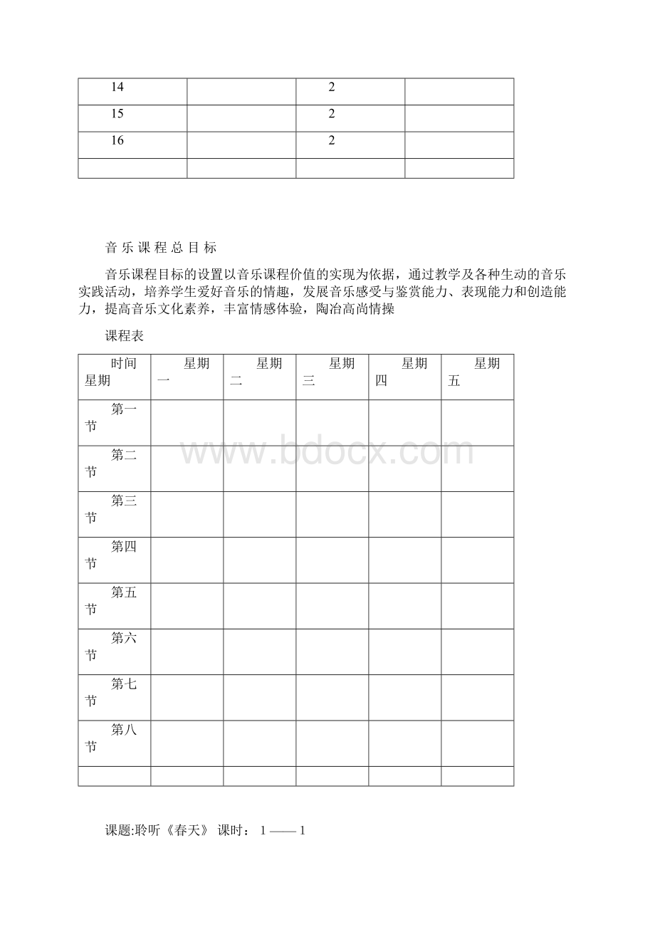 1人音版小学音乐一年级下册教案Word格式.docx_第2页