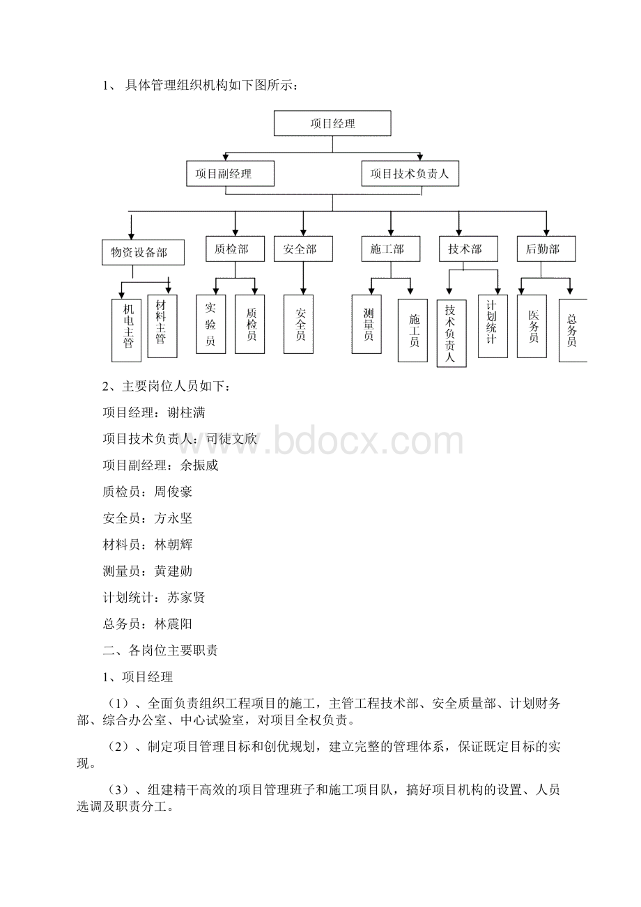 项目管理组织机构图和职责47158.docx_第2页