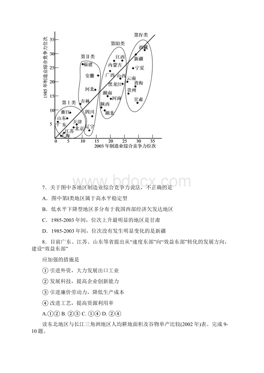 高三文综地理习题1007讲解.docx_第3页