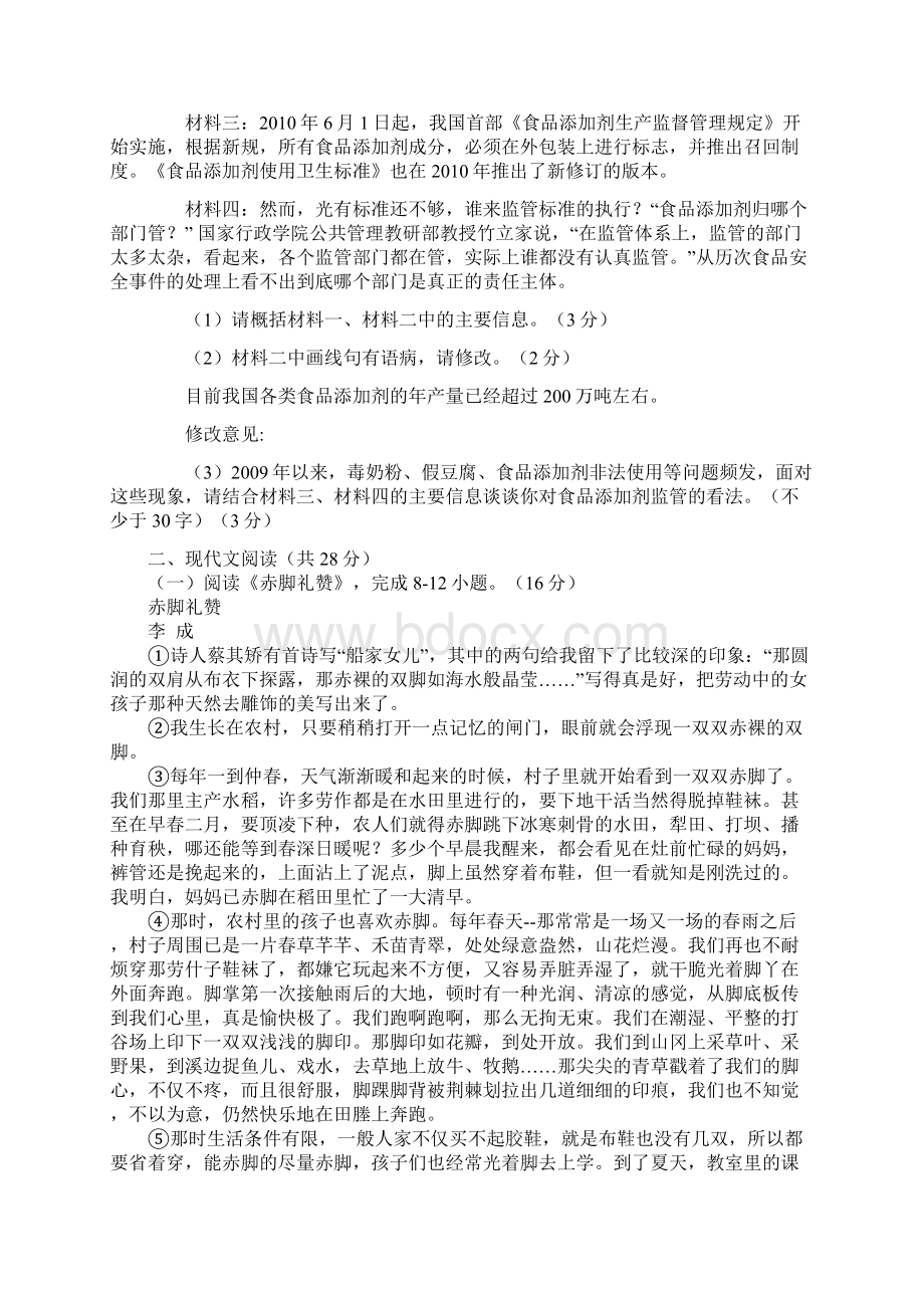 河南省中考语文考前模拟试题及答案.docx_第3页