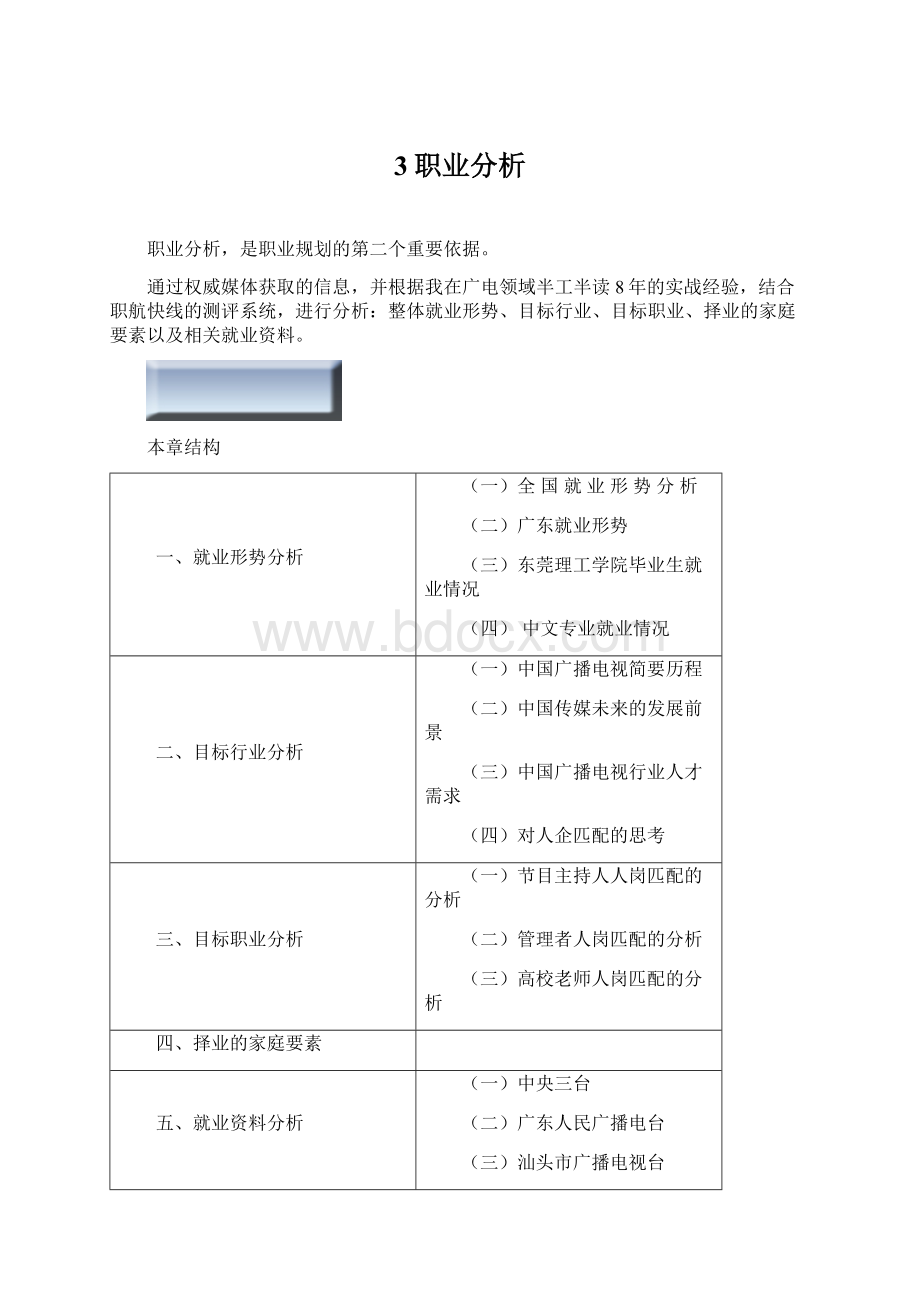 3职业分析文档格式.docx