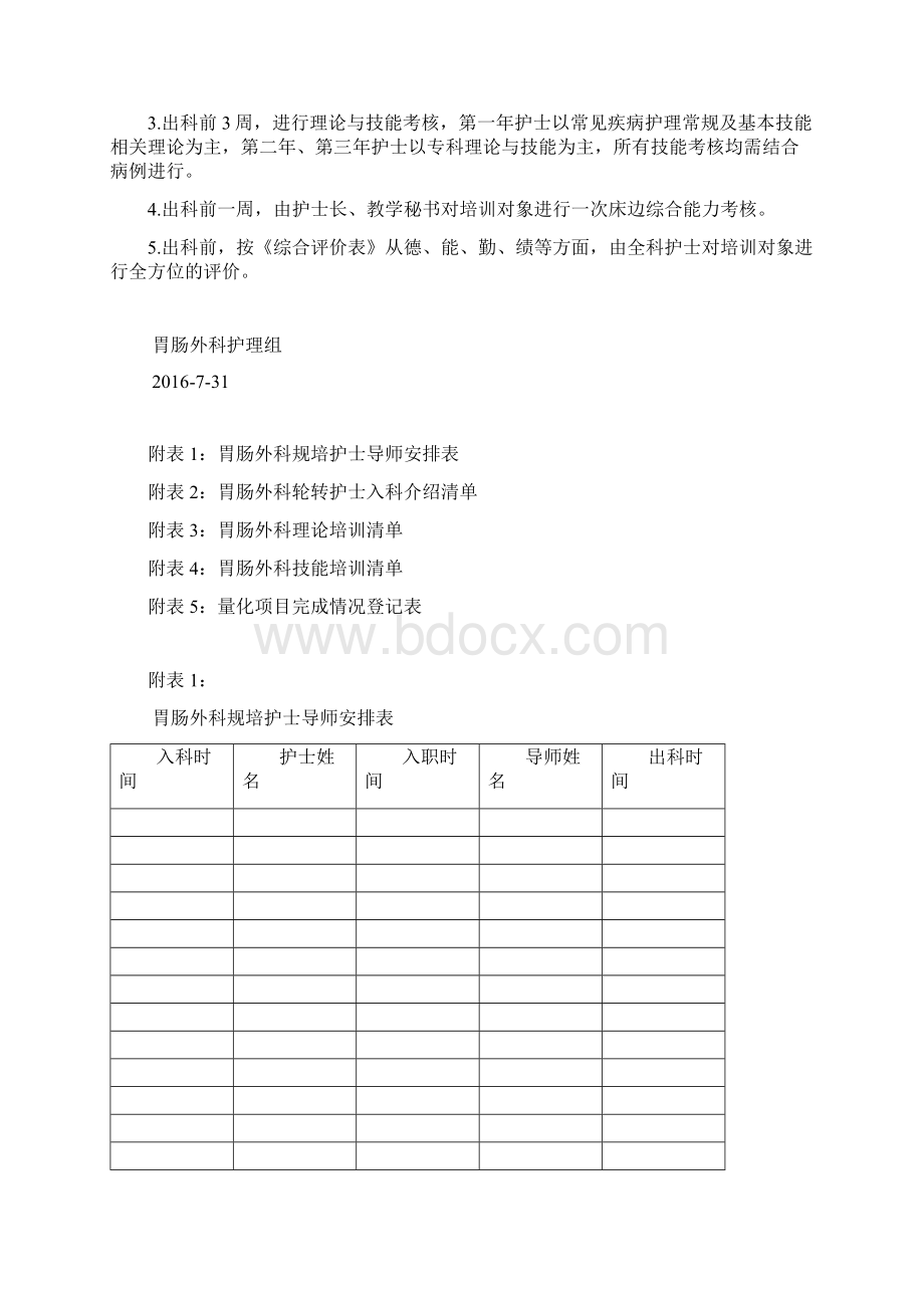 胃肠外科护理人员规范化培训专科计划.docx_第2页