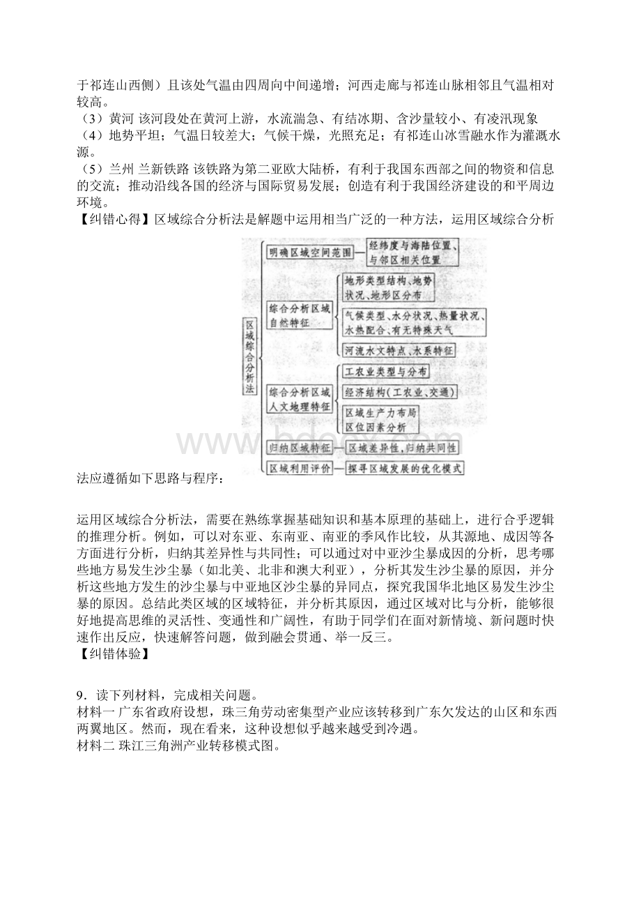 高考地理纠错笔记区域地理2Word文件下载.docx_第2页