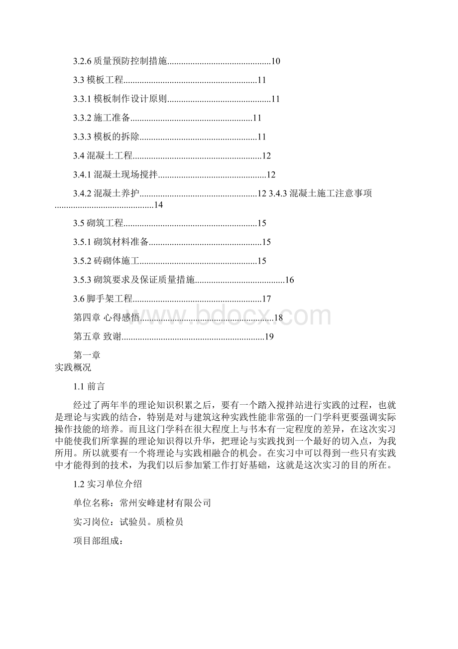 职业技术学院建筑工程学院顶岗实习报告文档格式.docx_第2页