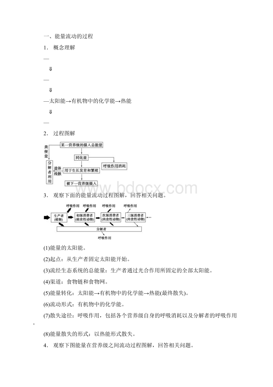 高中生物题型分析生态系统的能量流动和物质循环 高考文档格式.docx_第2页