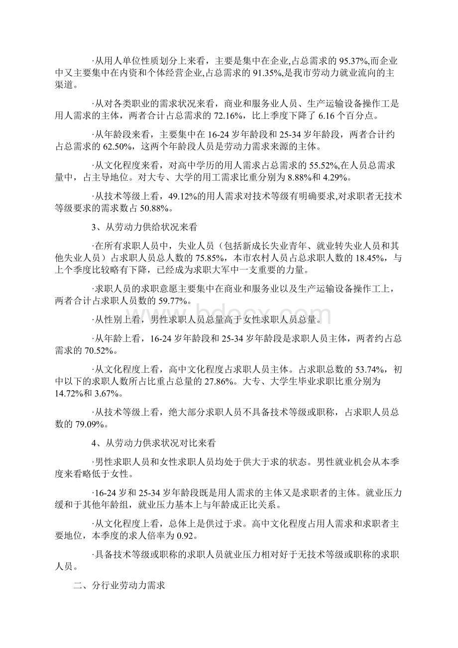 泸州市第四季度劳动力市场供求状况分析.docx_第2页