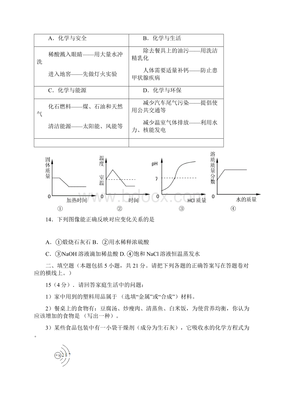 中考模拟化学试题.docx_第3页