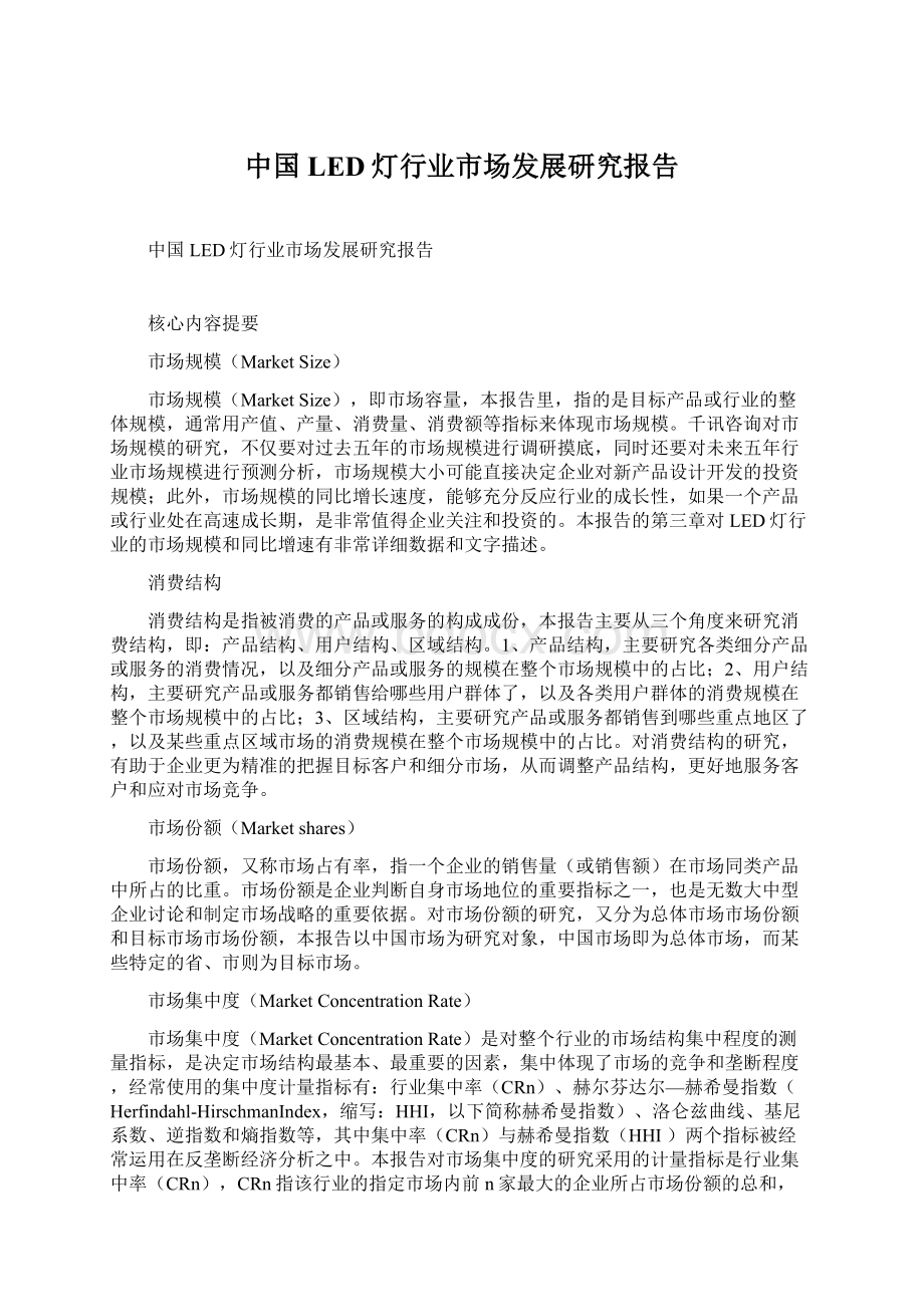 中国LED灯行业市场发展研究报告.docx