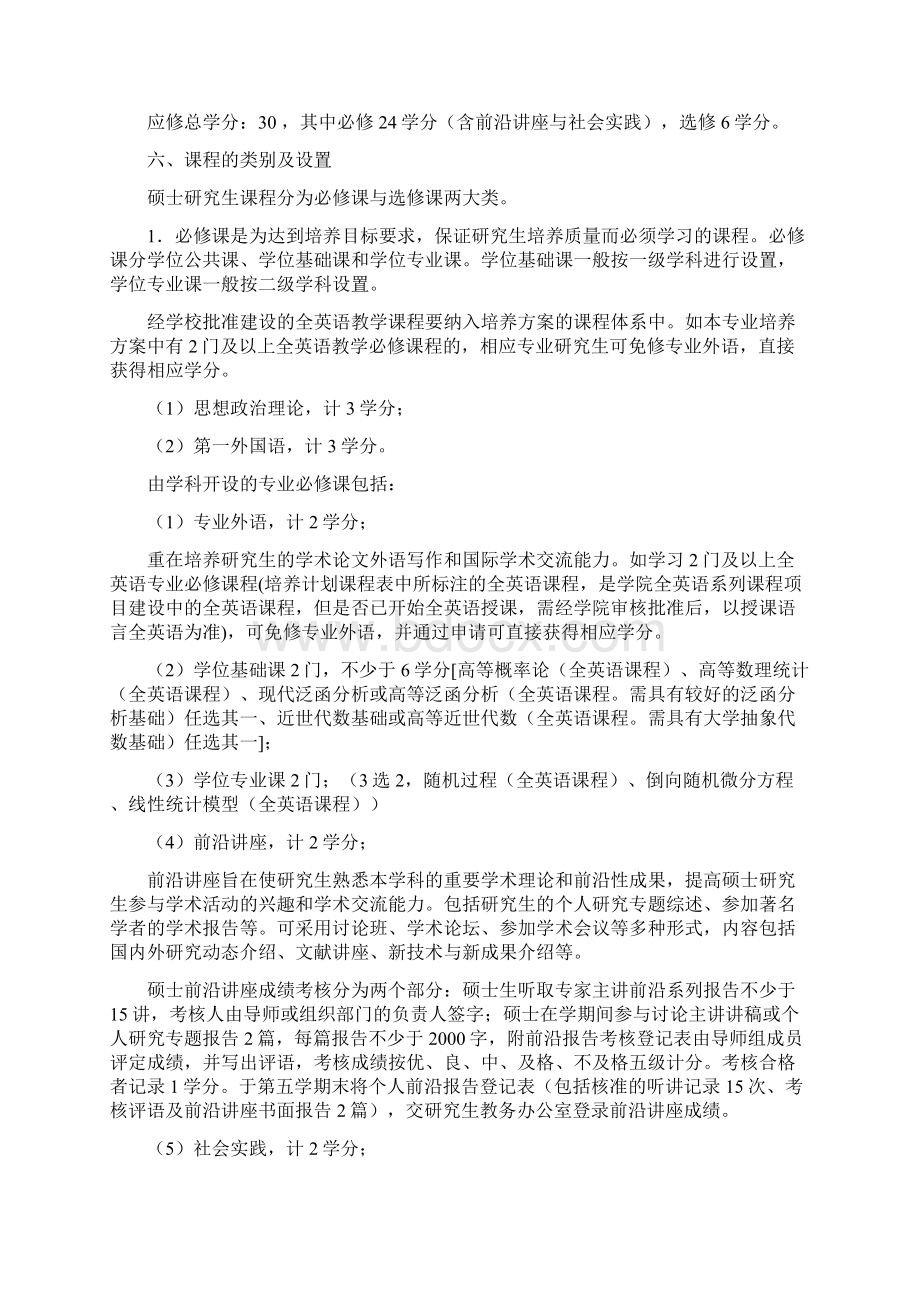 金融数学专业攻读硕士学位研究生学术型Word格式.docx_第2页