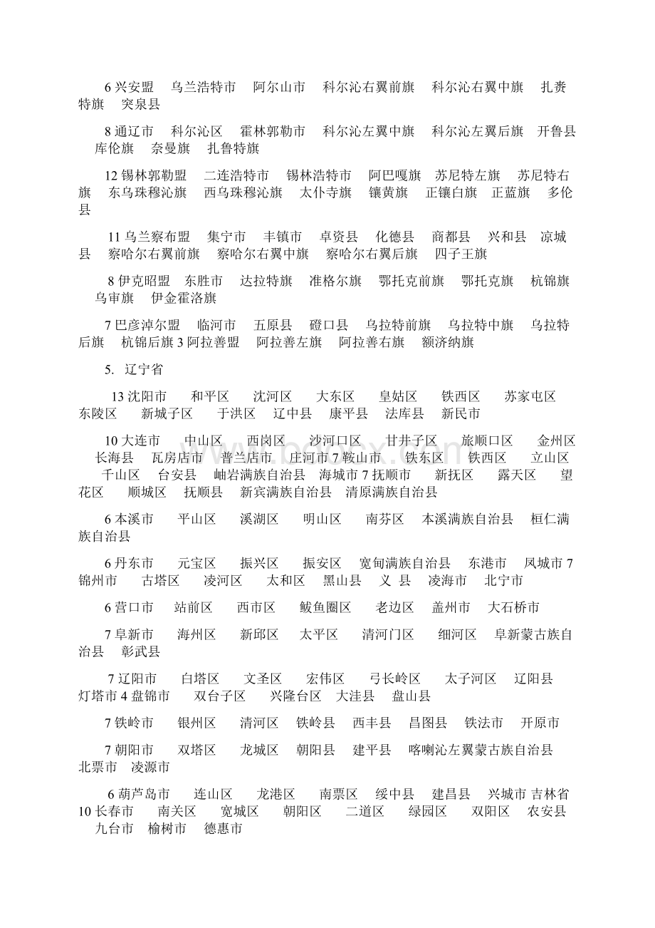 全国市县列表汇总共11页.docx_第3页