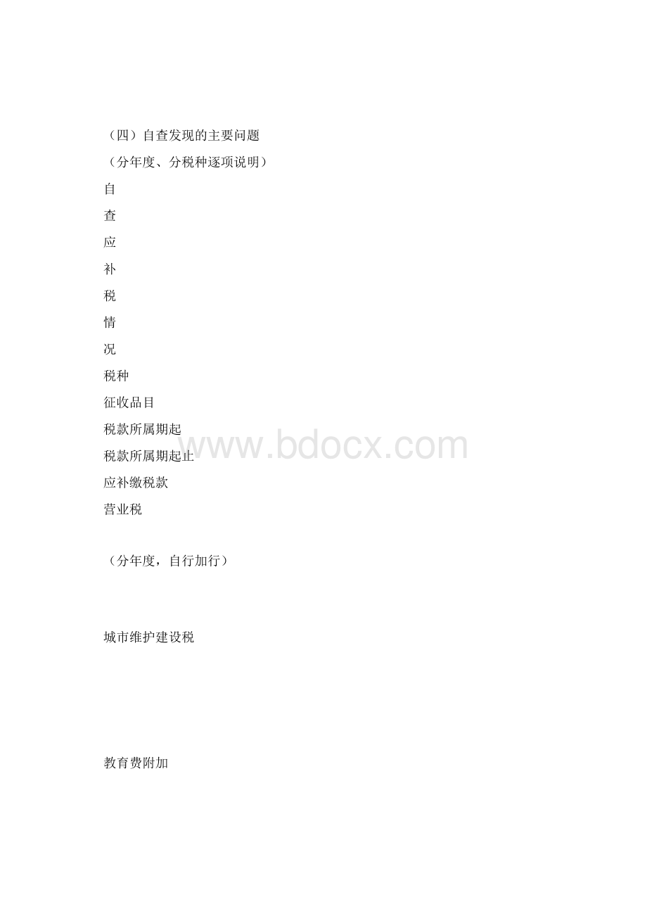 纳税自查报告Word格式文档下载.docx_第2页