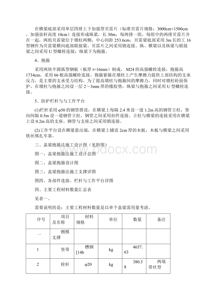 盖梁抱箍法施工设计方案Word文档格式.docx_第3页