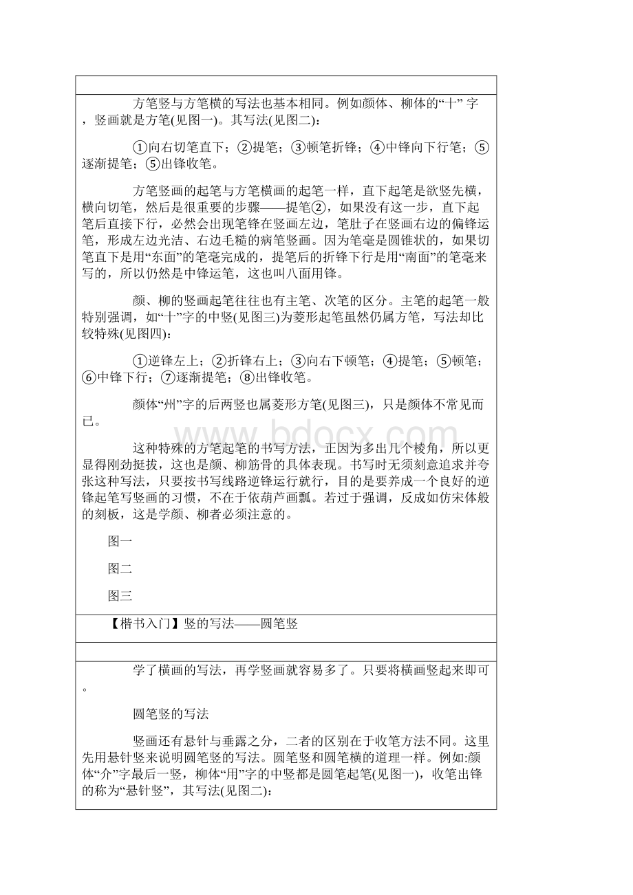 书法基础知识楷书入门图文带字帖华文档格式.docx_第3页