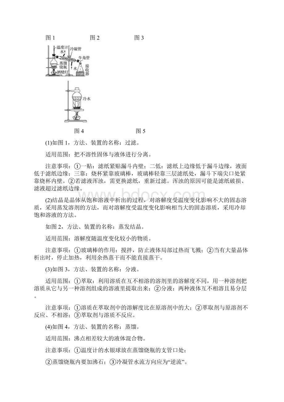 高考化学一轮复习知识梳理+题组训练 12物质的分离和提纯.docx_第2页