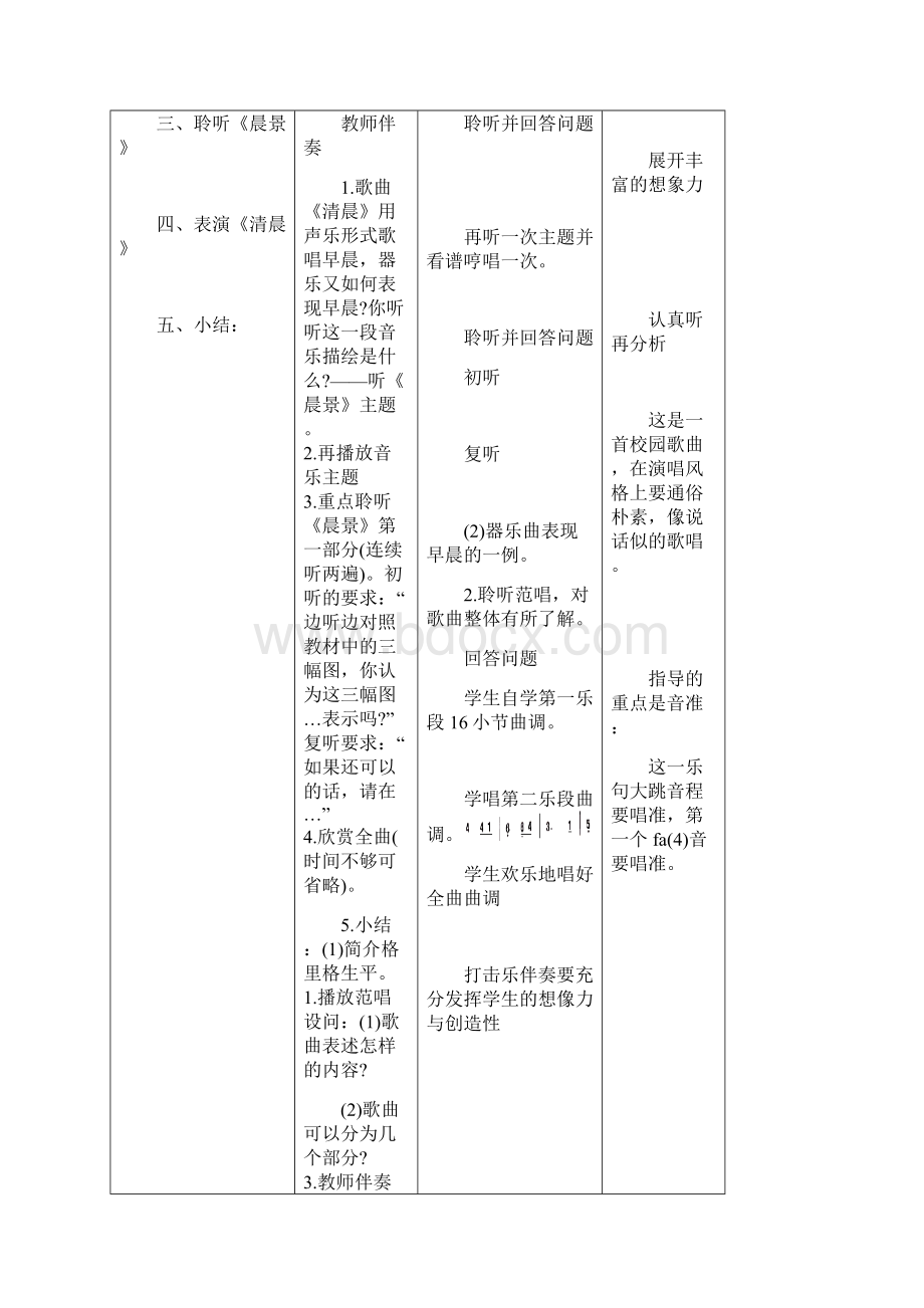 最新人教版五年级音乐上册全册教案doc.docx_第2页