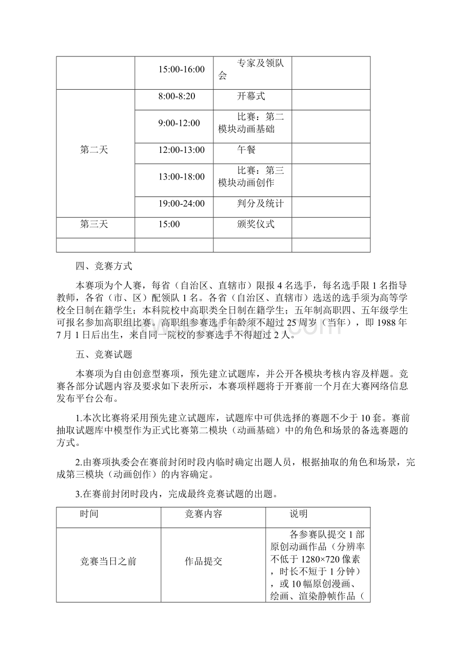 全国职业院校技能大赛赛项规程.docx_第2页