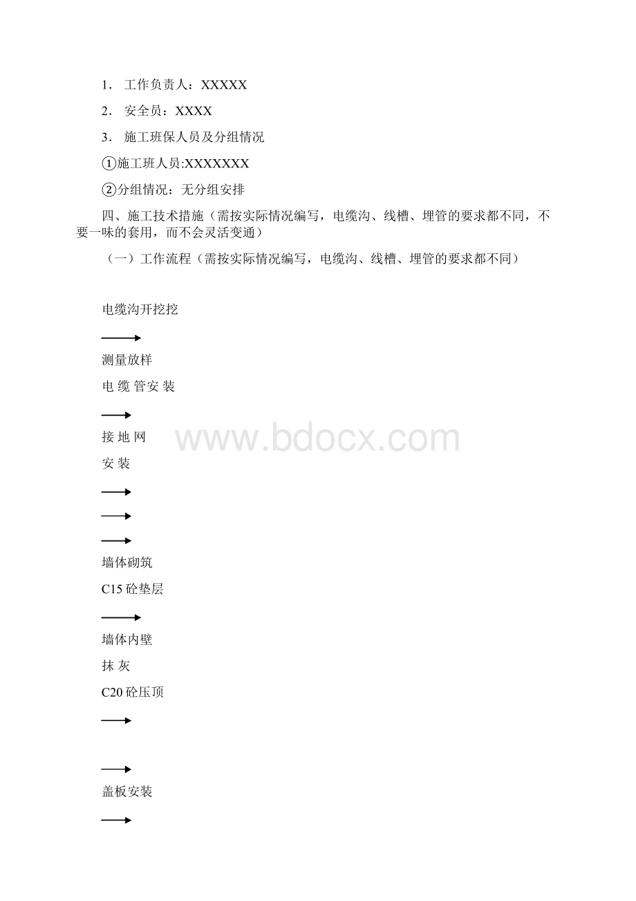 施工方案样例电缆沟工程Word格式.docx_第2页