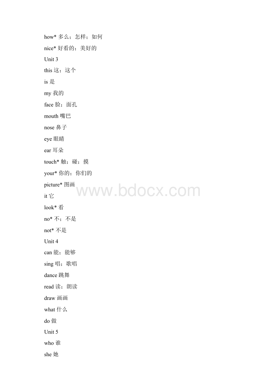 13年级英语上单词表按单元排列Word文档格式.docx_第2页
