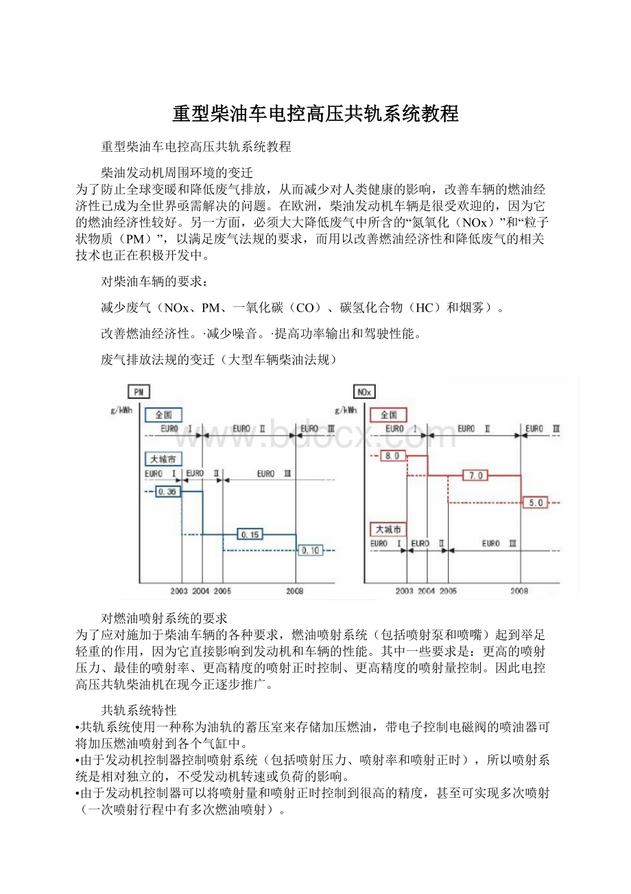 重型柴油车电控高压共轨系统教程Word文档下载推荐.docx