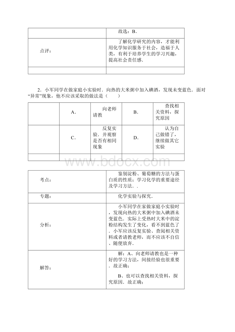 辽宁省鞍山市台安县学年九年级化学上学期第一次月考试题解析版 新人教版Word文档格式.docx_第2页