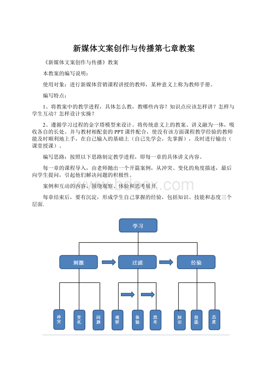 新媒体文案创作与传播第七章教案.docx