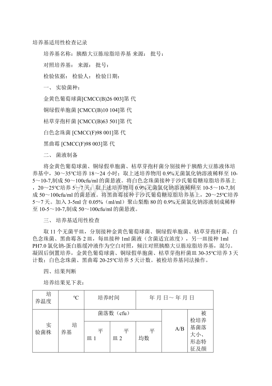 培养基适用性检查记录学习资料.docx_第3页