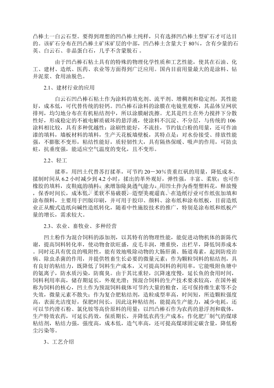 大型凹凸棒土生产线工艺设计项目可行性方案.docx_第2页