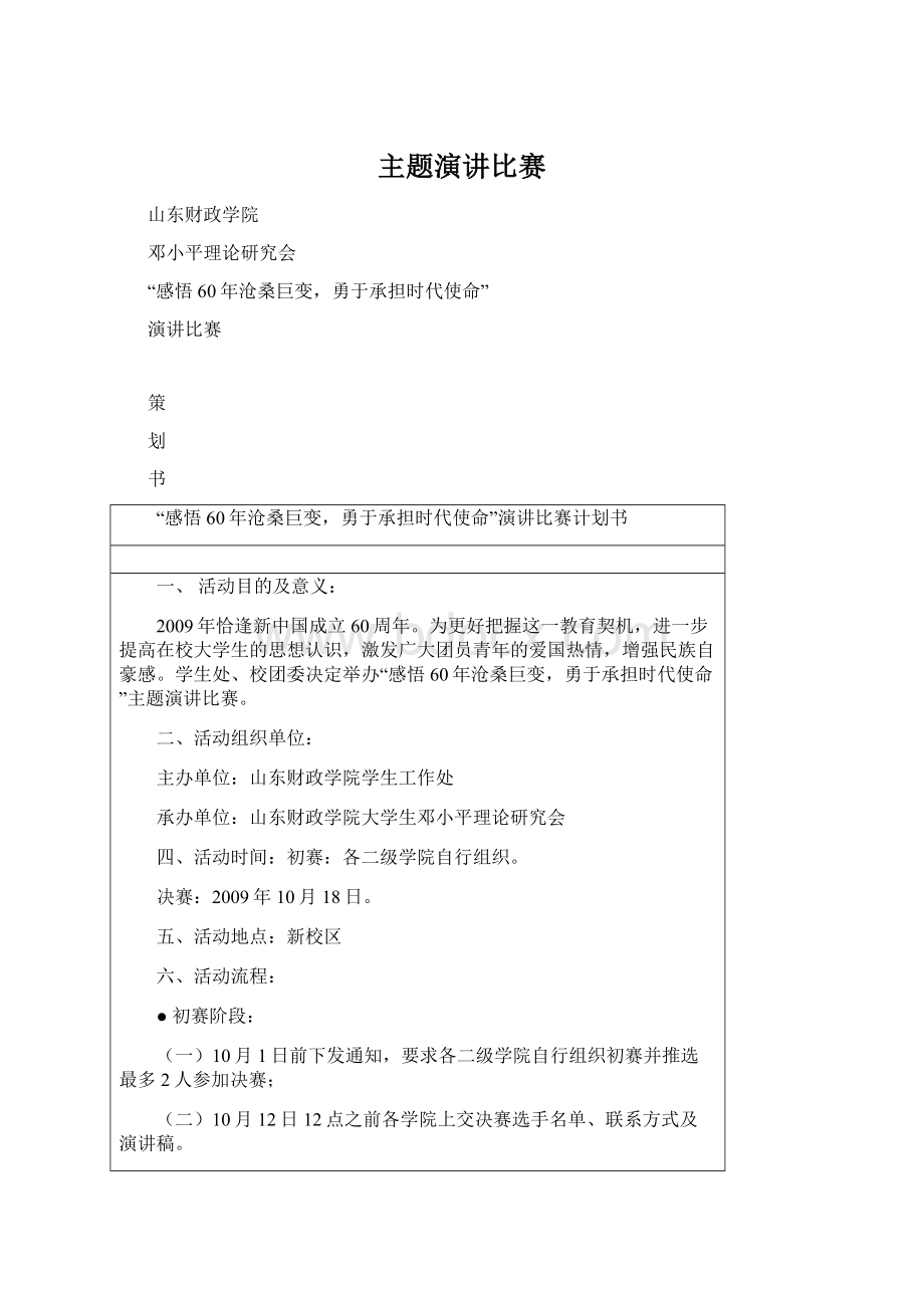 主题演讲比赛Word格式.docx