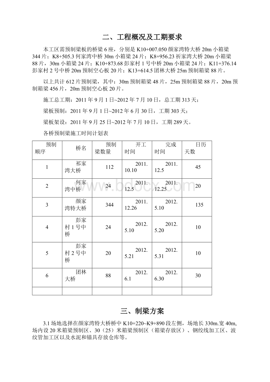 梁板预制与吊装施工组织设计Word格式文档下载.docx_第2页