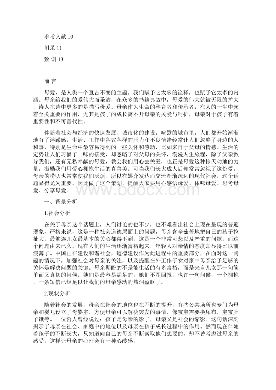 关注母爱公益广告宣传策划方案.docx_第2页