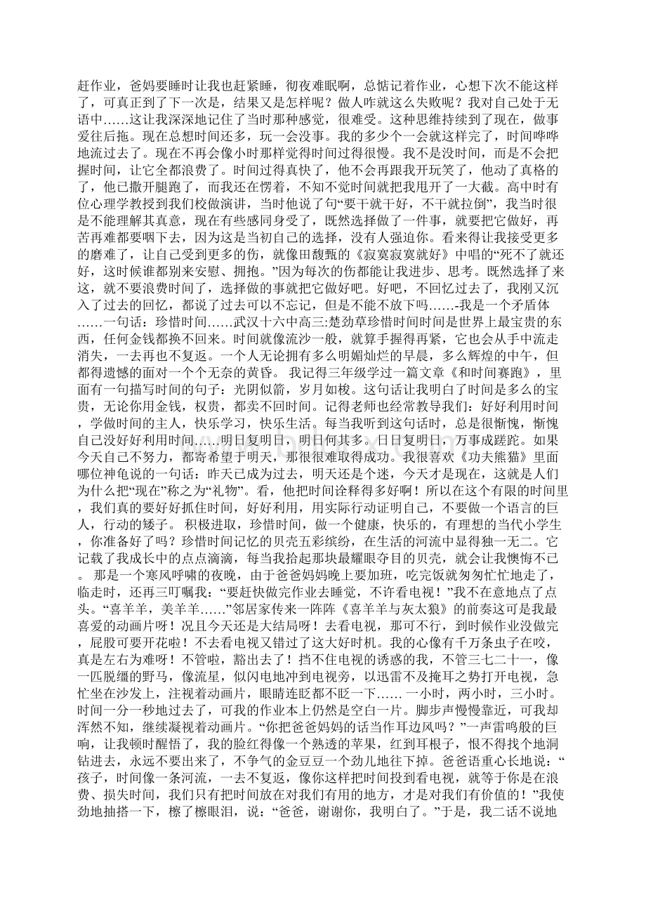 珍惜时间地作文600字共8篇.docx_第2页