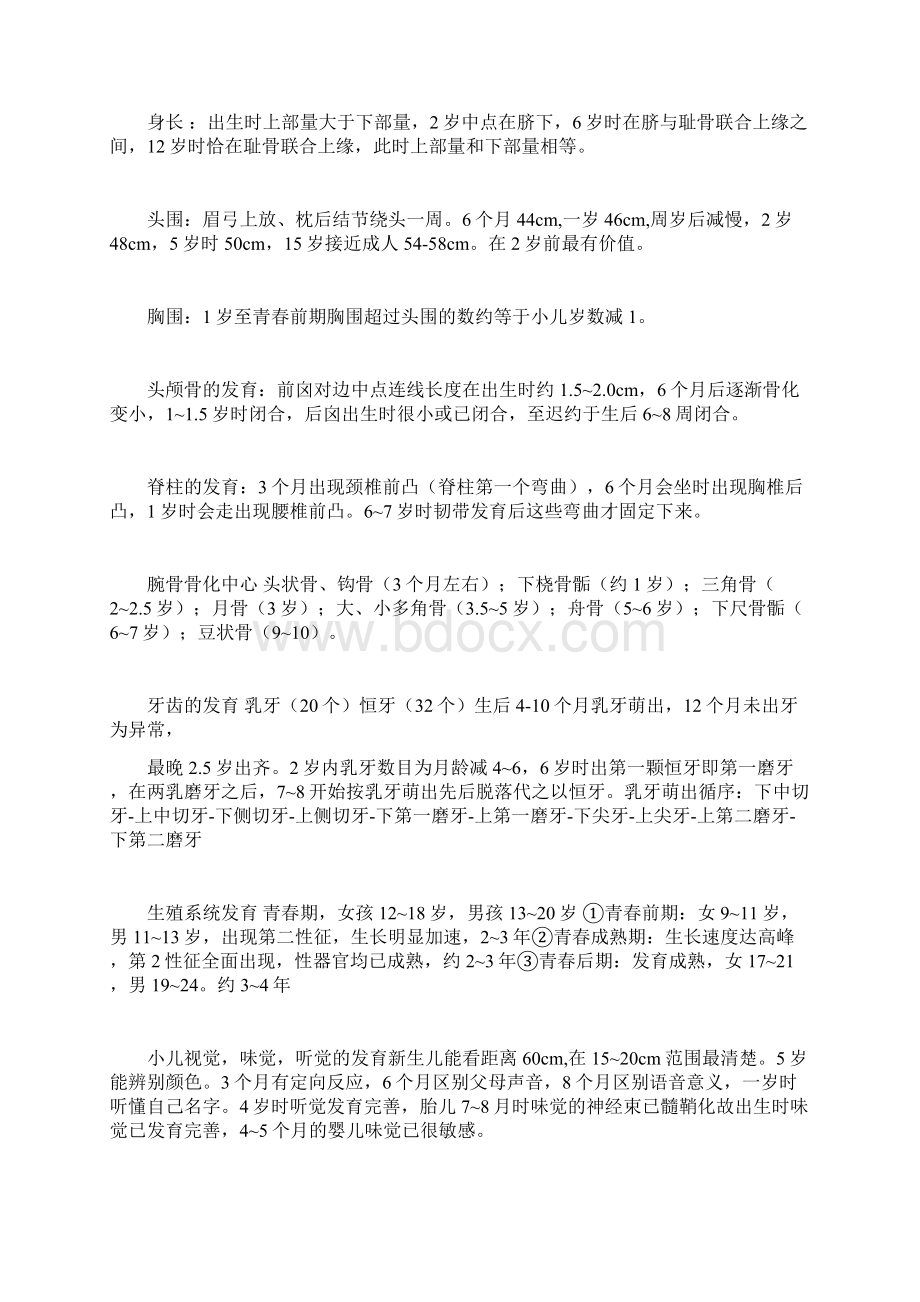 儿内 儿科知识总结一定要掌握Word格式.docx_第2页