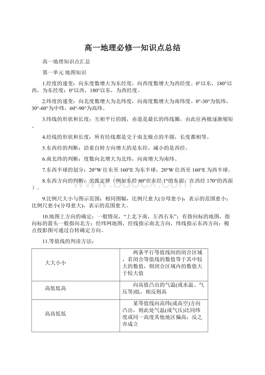 高一地理必修一知识点总结.docx_第1页