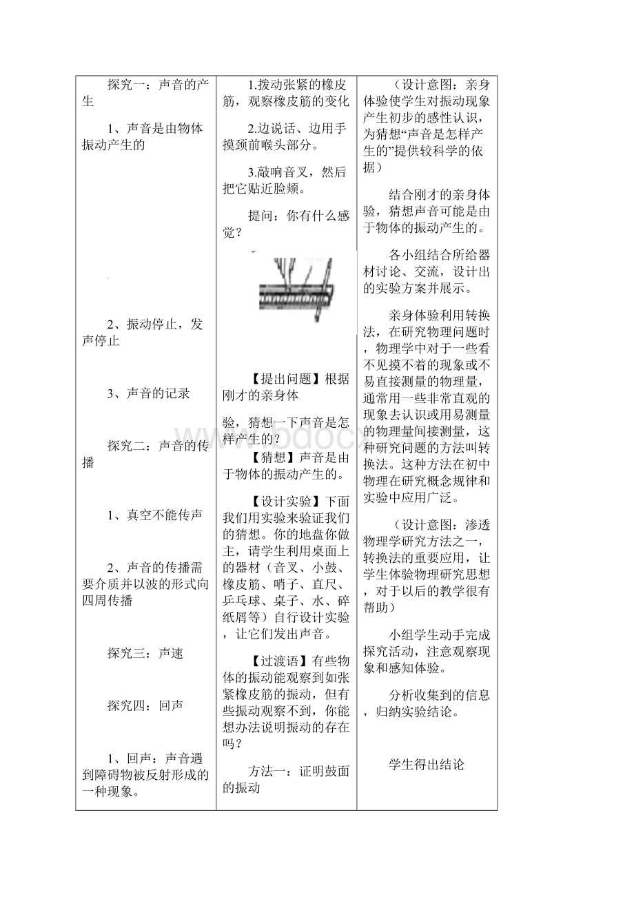 八年级物理上册第二章第1节声音的产生与传播教案新版新人教版.docx_第3页