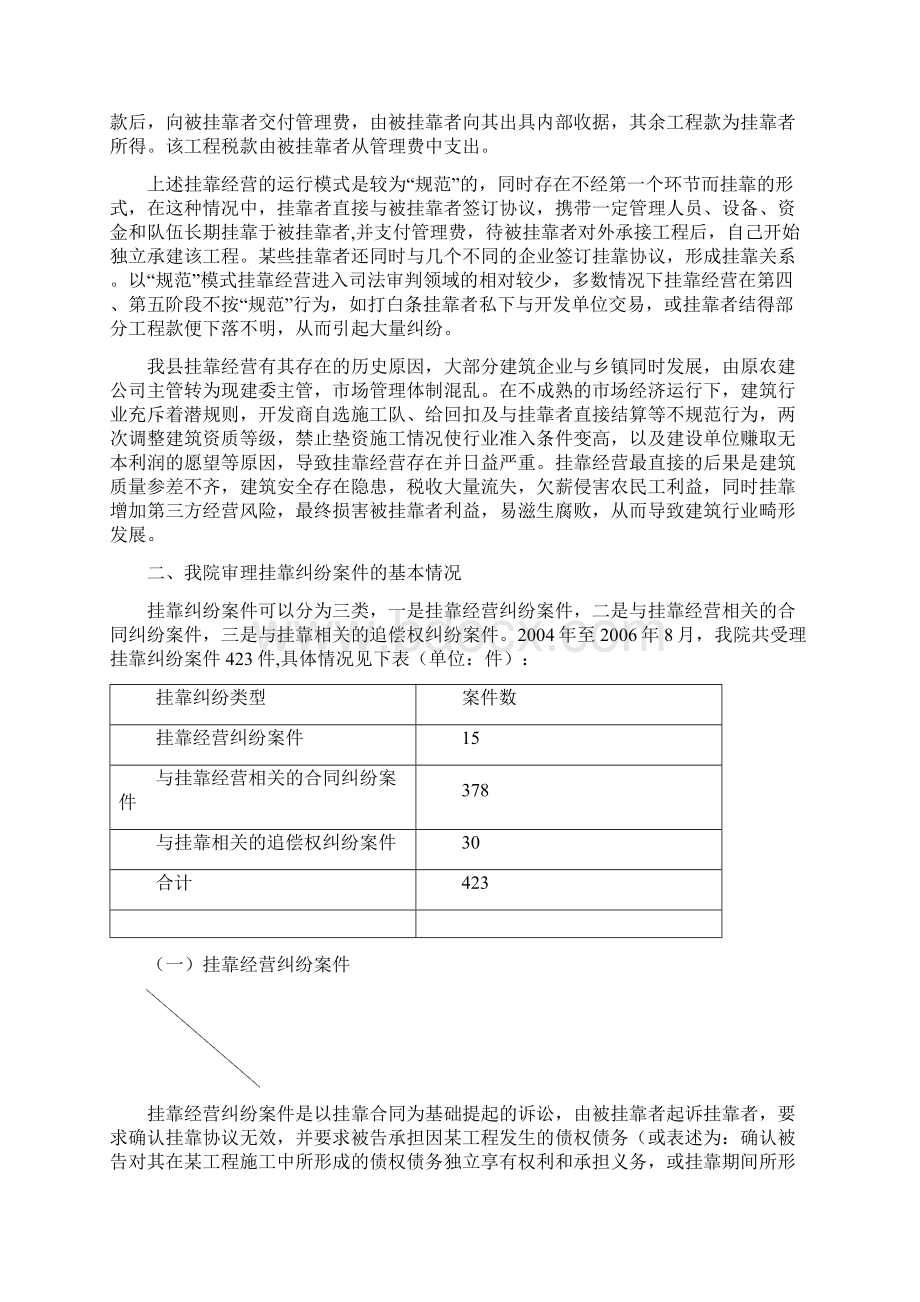 关于建筑行业挂靠纠纷及相关法律问题Word文件下载.docx_第2页