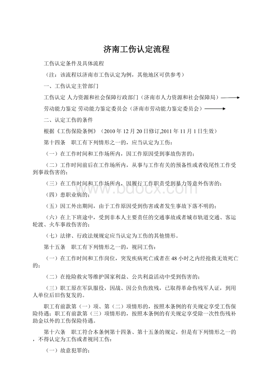 济南工伤认定流程Word文件下载.docx_第1页