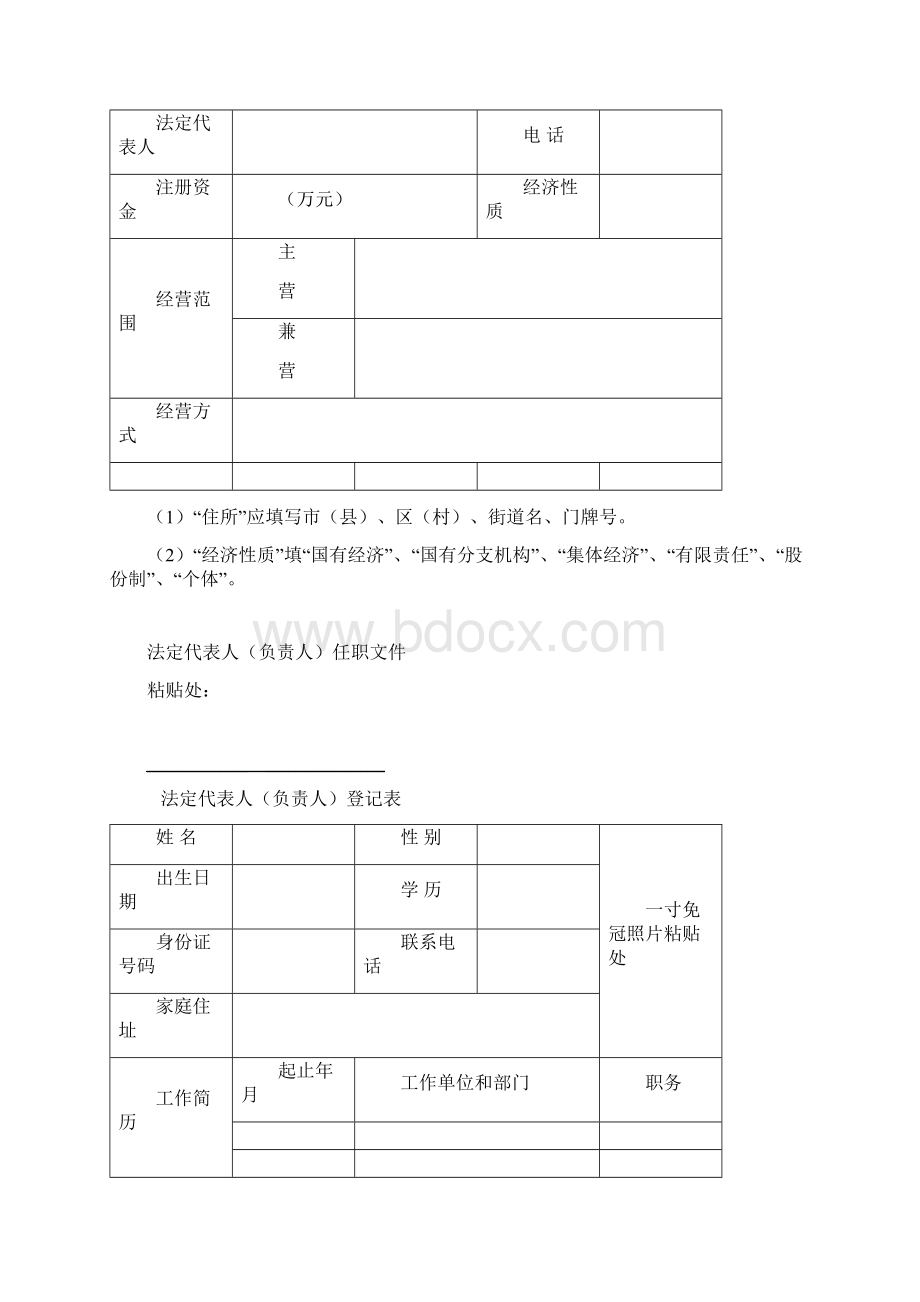 音像制品零售出租单位设立申请表Word文档格式.docx_第2页