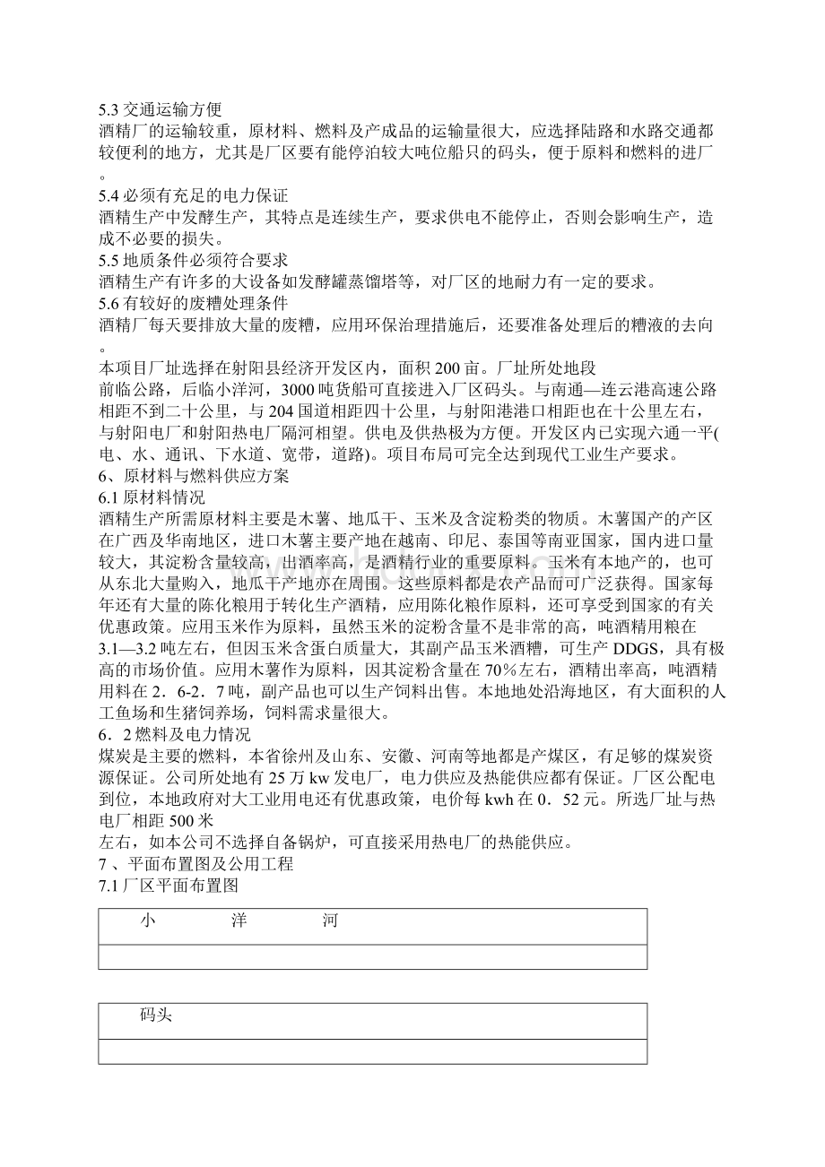 最新10万吨酒精项目可研报告Word文件下载.docx_第3页