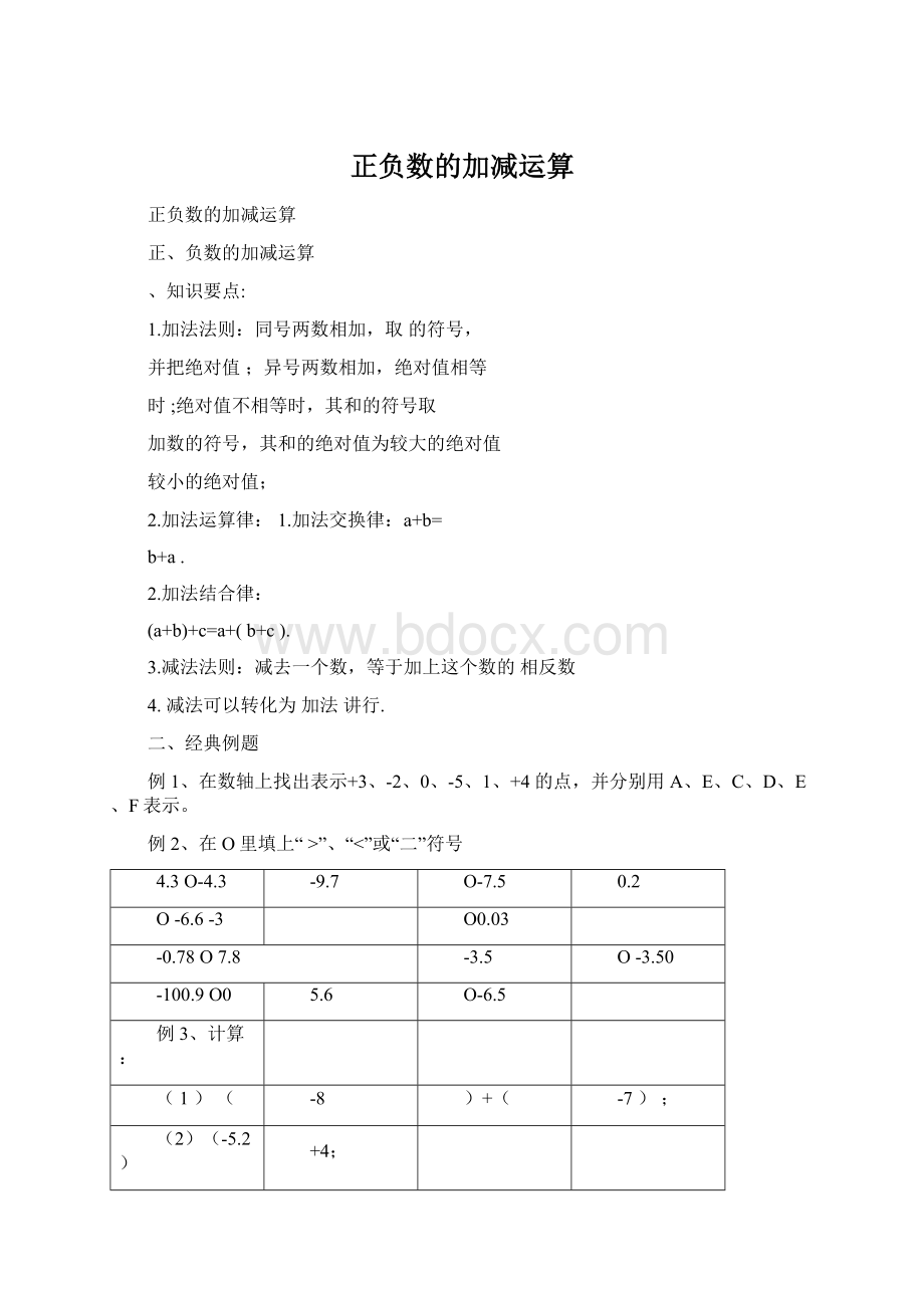 正负数的加减运算.docx